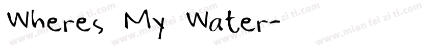 Wheres My Water字体转换